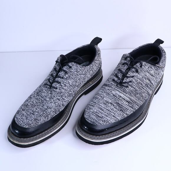 G/FORE Knit Tuxedo Gallivanter Golf Shoes Onyx Snow Low Top Men's 8.5 - Picture 1 of 9